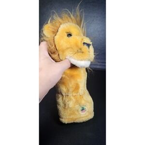 Vintage Driver Pebble Beach Lion Plush Golf Club Head Cover Cool Retro
